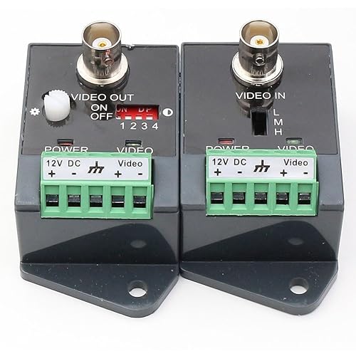 ANHAN Active Video balun UTP Video Transceiver with HD-CVI-TVI-AHD-CVBS Effective Distance 1800M 1 Pack