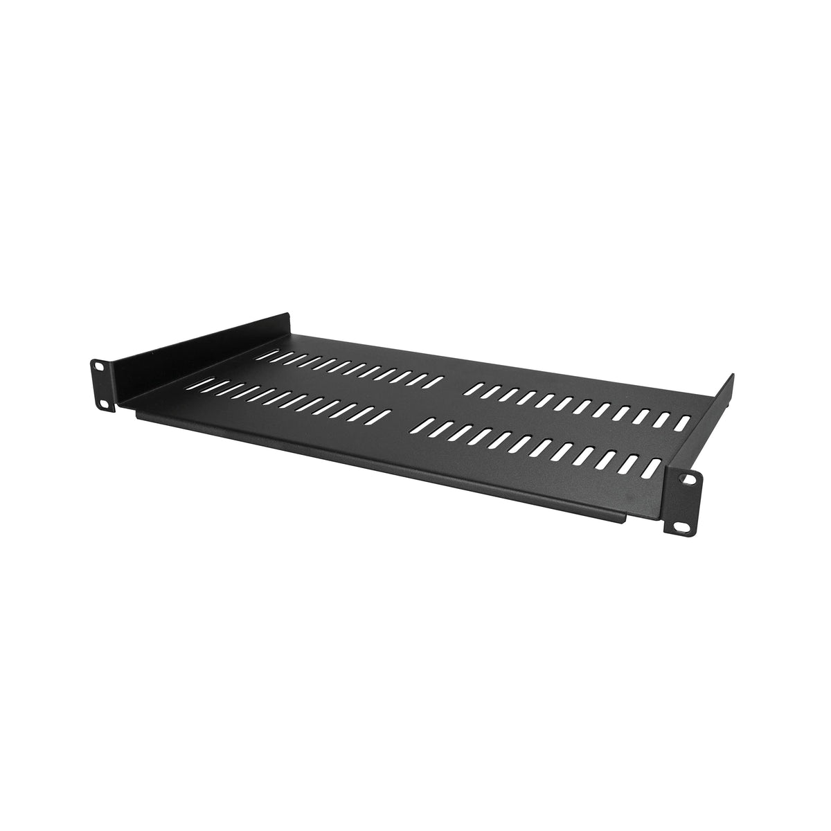 StarTech 1U Vented Rack Shelf, 10in Deep, 44lb/20kg (CABSHELFV1U)