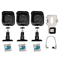 Blink Security Camera Accessory Pack: 3 Protective Casings & Swivel Mounts with Sync Module Outlet | ONLY for 3rd Gen Blink Outdoor (Black)