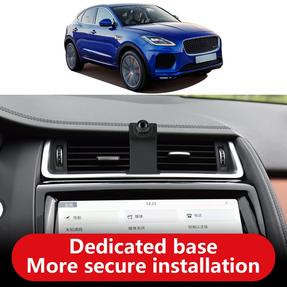 LUNQIN Car Phone Holder for Jaguar E-PACE 2018-2024 E PACE Auto Accessories Navigation Bracket Interior Decoration Mobile Cell Phone Mount
