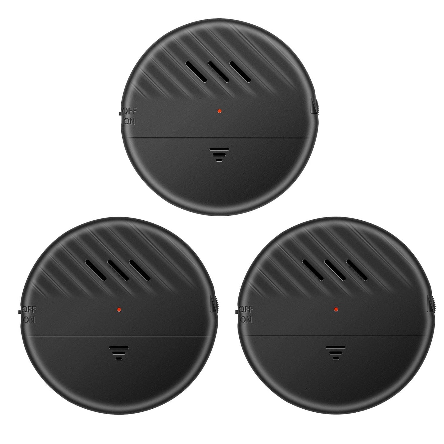 EverNary Window Vibration Alarm,3Pack 125dB Loud Ultra-Slim Anti-Theft Alarm for Door and Window Glass Break Sensor Alert with Adjustable Sensitivity