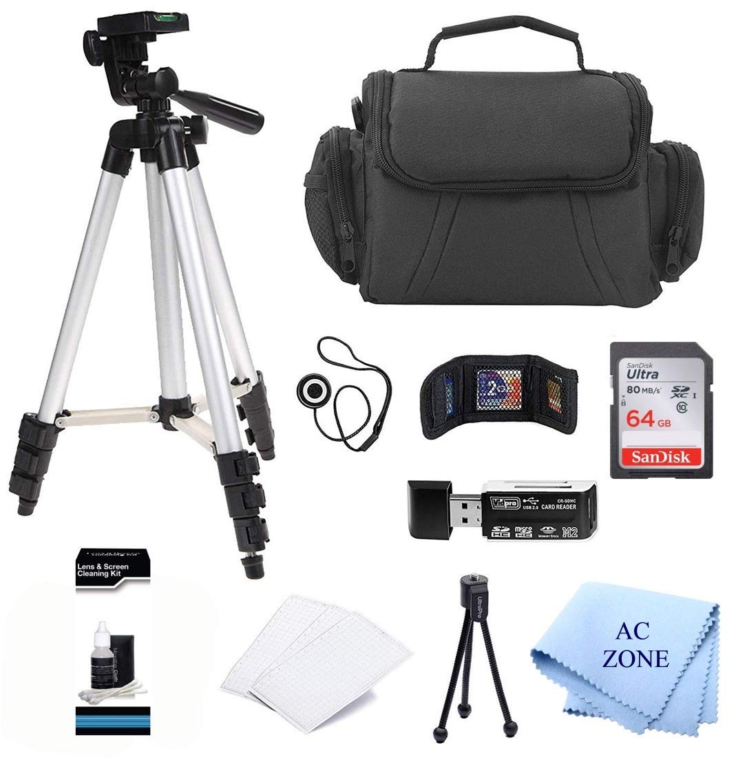 Professional Camera Accessory Kit for Canon, Nikon, Sony, Panasonic, Fuji and Olympus Digital Cameras. Bundle Includes Must-Have Accessories