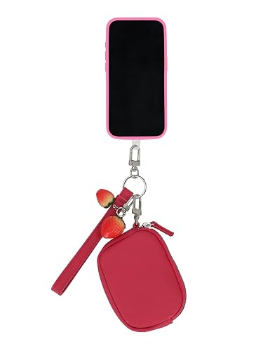 Mundi Connect & Go Womens Phone Wrist Strap with Removable Wallet Pouch, Universal Lanyard Wristlet, RFID Card Holder Mini Wallet for Cash, ID & CC