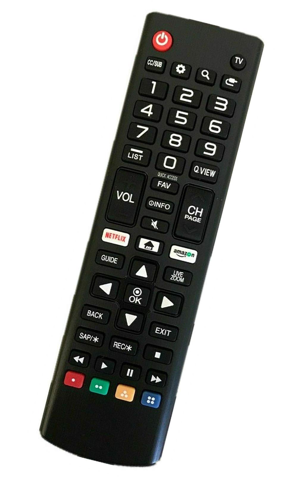 Replaced Remote Control Compatible for LG 43UK6090PUA 43UJ6560UF 49LJ5500 49UK7500PUA 50UK6300PUE 55UK7500PUA 60UK6250PUB 65UK7500PUA 70UK6570AUB