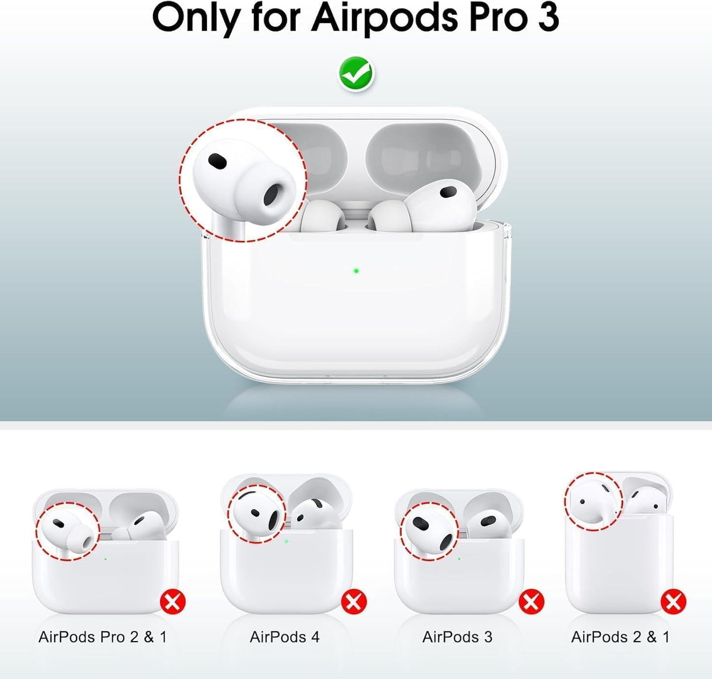 for AirPods Pro 3 Case, Leather Cute Full Body Shockproof Protective Cover for AirPods Pro 3nd Generation Case for Women Men with Keychain, Brown