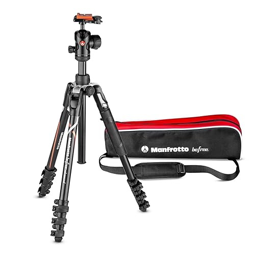Manfrotto Befree Advanced Camera Tripod Kit Compatible with Sony Alpha7 and Alpha9 Cameras, Tripod Travel Kit with Ball Head and Lever Closure