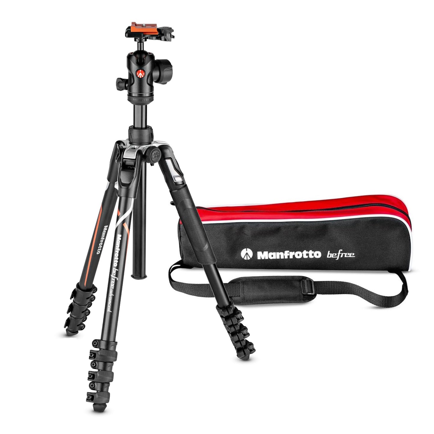 Manfrotto Befree Advanced Camera Tripod Kit Compatible with Sony Alpha7 and Alpha9 Cameras, Tripod Travel Kit with Ball Head and Lever Closure