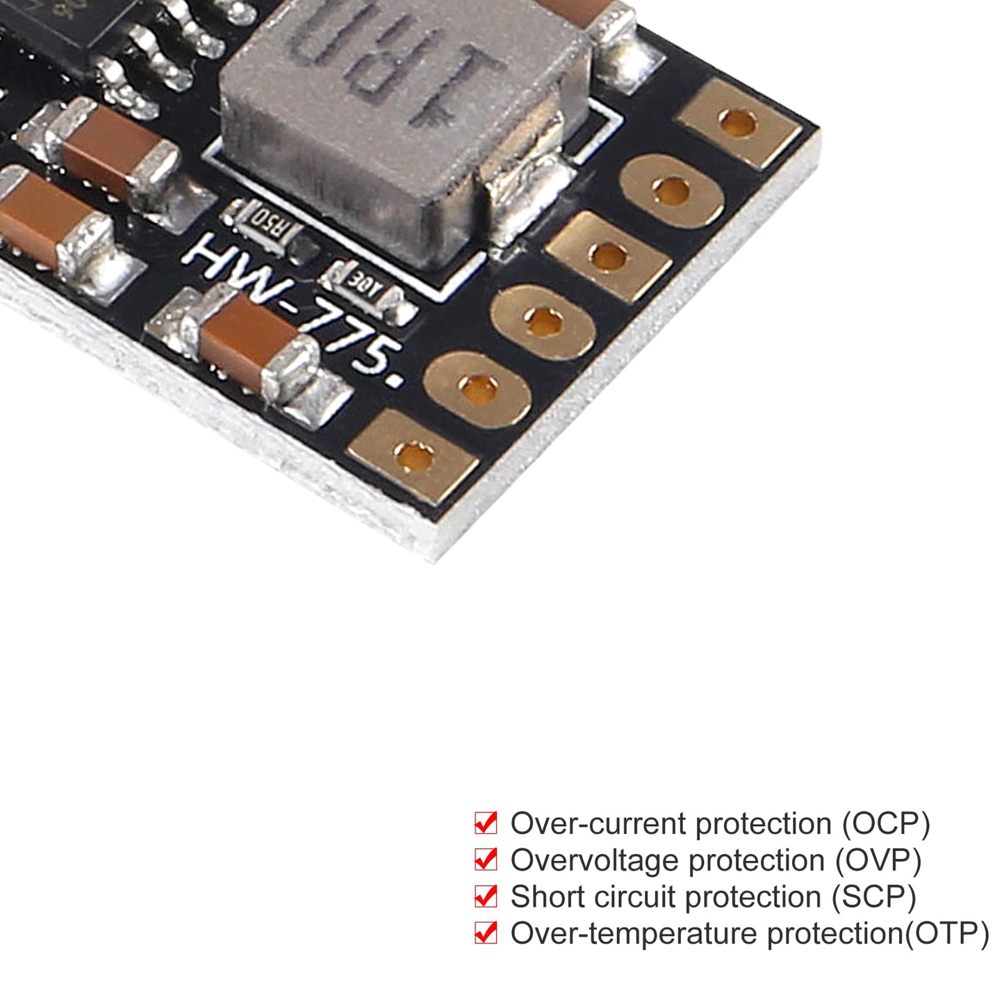 AEDIKO 10pcs 2A 5V Charge Discharge Integrated Module 3.7V 4.2V for 18650 Lithium Battery Charging Boost Mobile Power Protection PCB Board