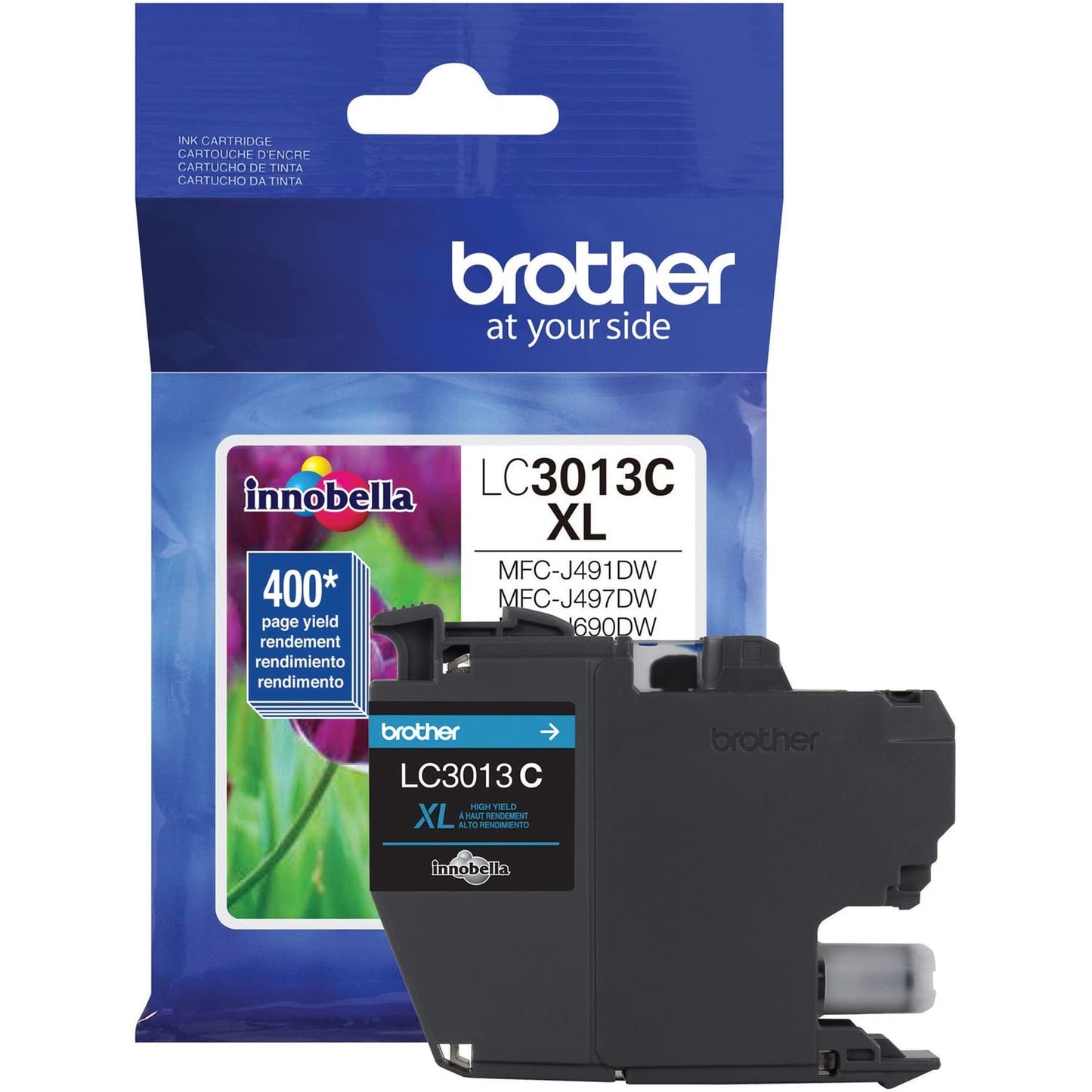 Brother Printer LC3013C Single Pack High Cartridge Yield Up to 400 Pages LC3013 Ink Cyan