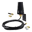 4G LTE Cellular Trail Camera Antenna with 10ft Low Loss Thicker Cable for Spypoint Flex Link Micro EVO Stealth Cam Tactacam Reveal X PRO Muddy