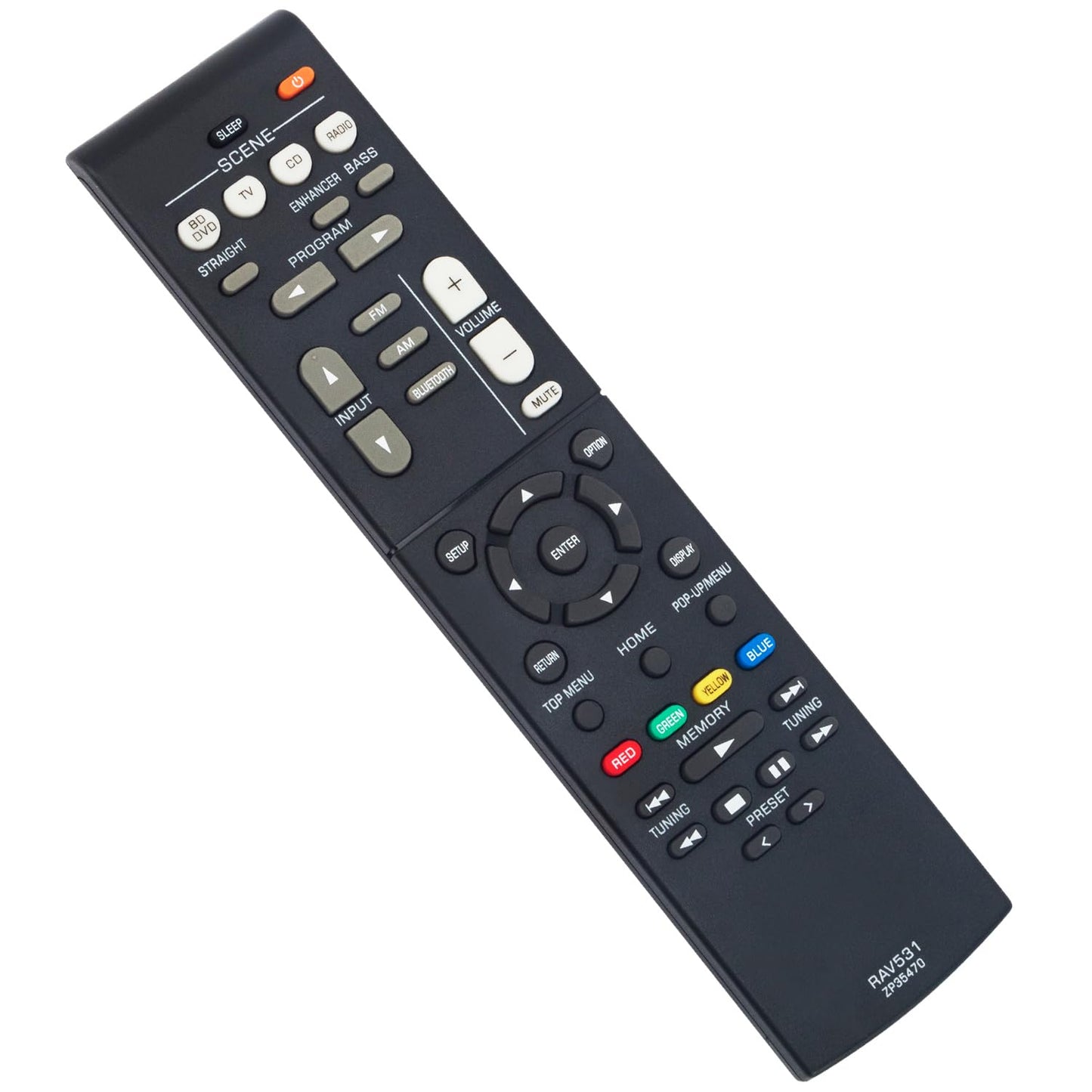 RAV531 ZP35470 Replacement Remote Control Applicable for Yamaha AV Receiver RX-V379 RX-V381 RX-V383 HTR-3071 RX-V483 HTR-4071 HTR-3069 RXV379 RXV381