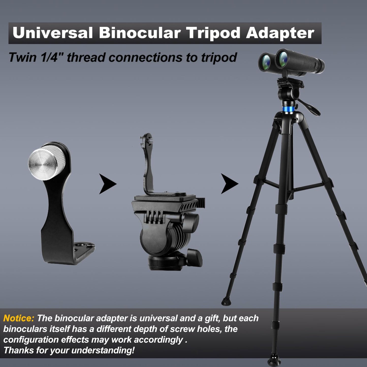 72.4 inch Spotting Scope and Binoculars Heavy Duty Tripod, Shooting Hunting Rest V Yoke Stand with Binoculars Adapter, Compatible