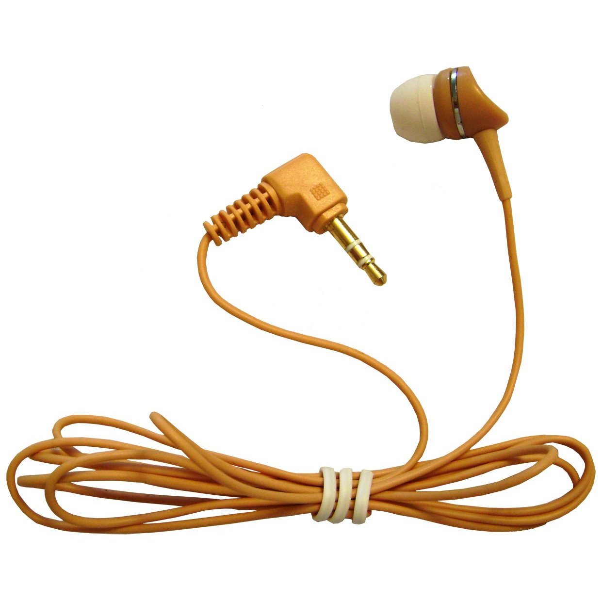 Scan Sound, Inc. 1-Bud Single-Ear Stereo Earphone w/ 3.5mm Plug and Soft Rubber eartip - for MP3 Players, Tablets, Mobile Phones, Game Players…