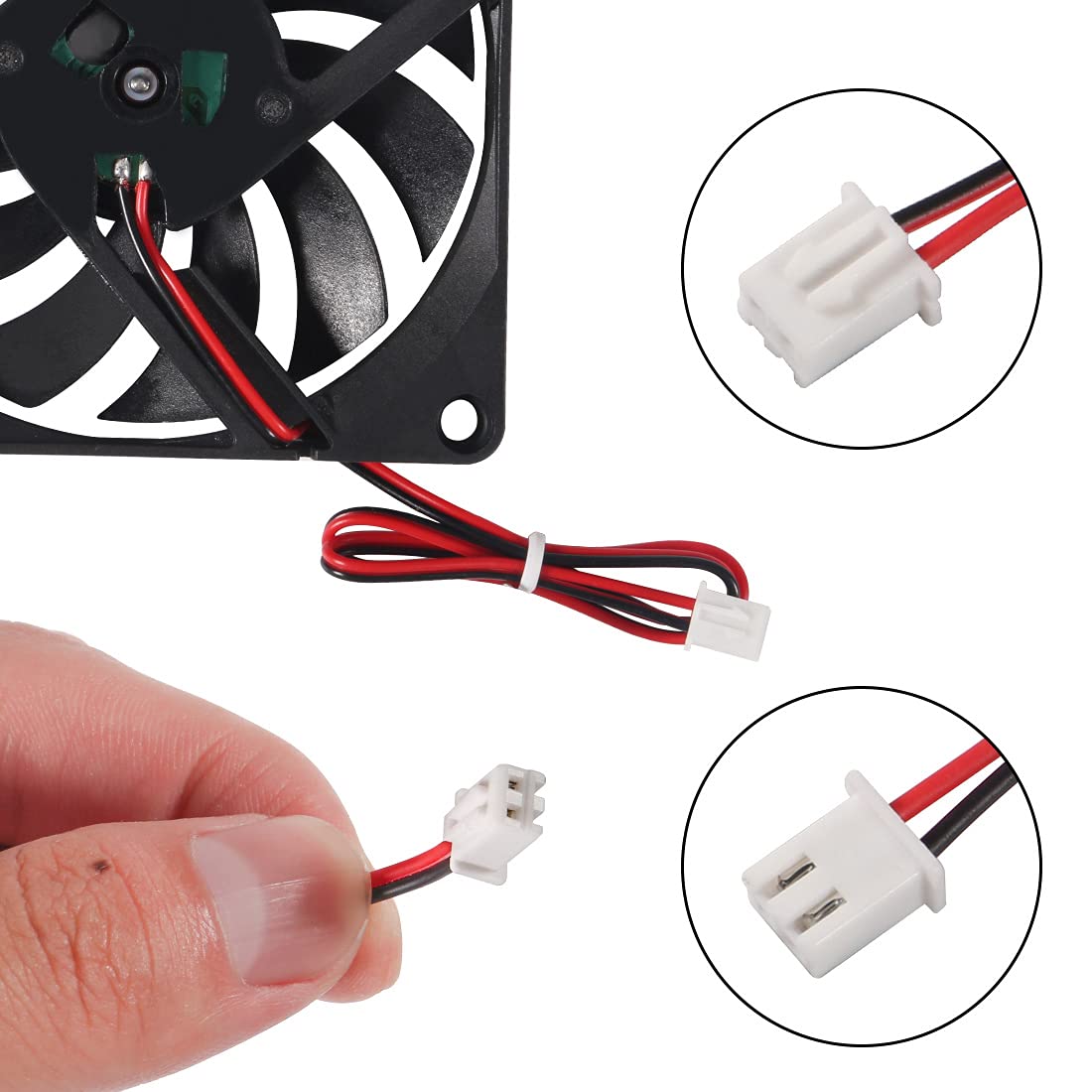 2Pcs DC 24V 8010 3D Printer 80x80x10 Brushless Cooling Fan 80MM for PC CPU Computer Case Cooler