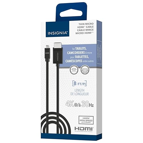 INSIGNIA HDMI to Micro HDMI Cable (8 ft)
