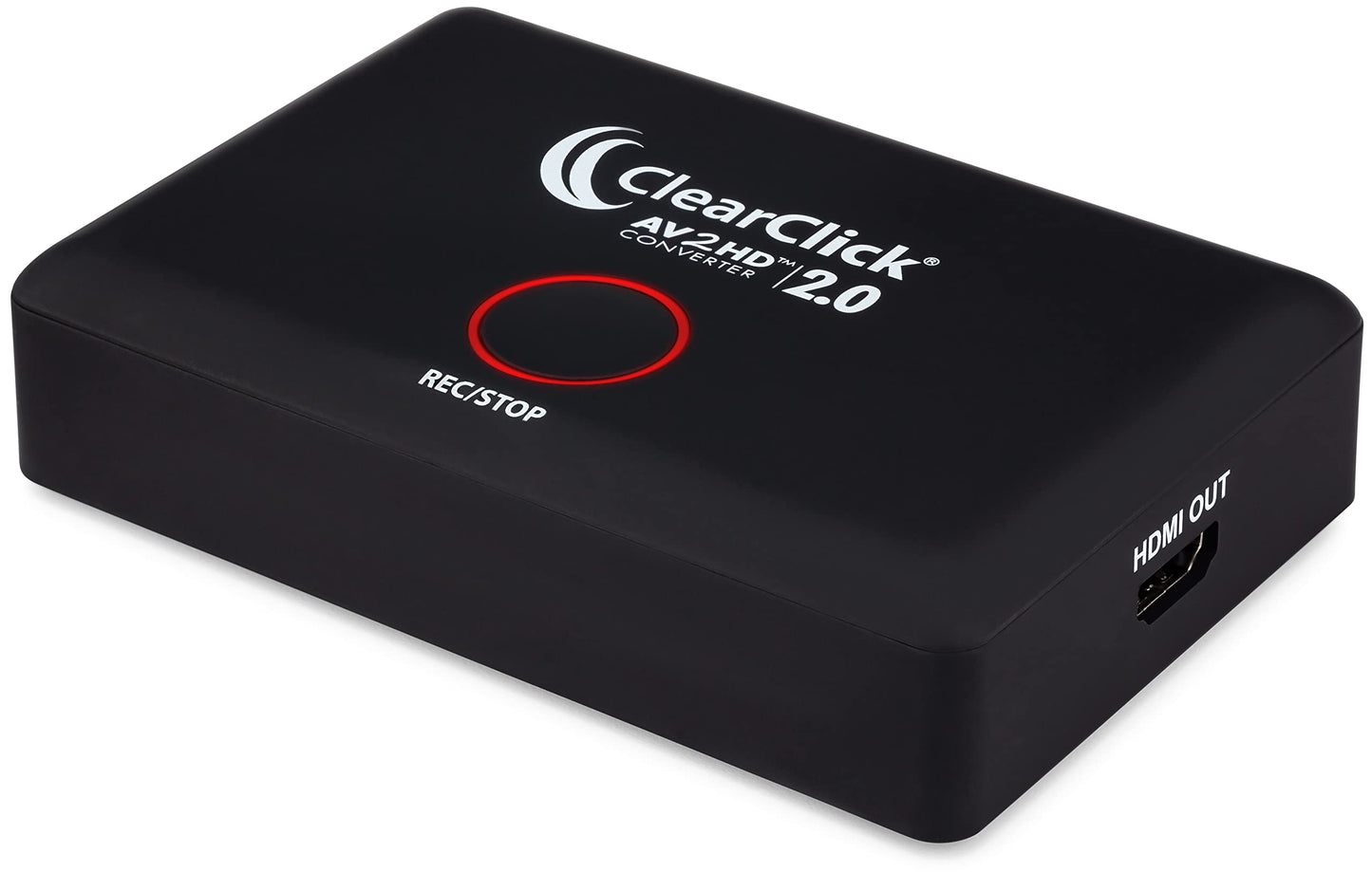 ClearClick AV to HD Converter & Recorder 2.0 (Second Generation) - AV RCA to HDMI Adapter to Convert & Record Video - for VCR, VHS, DVD, Camcorder