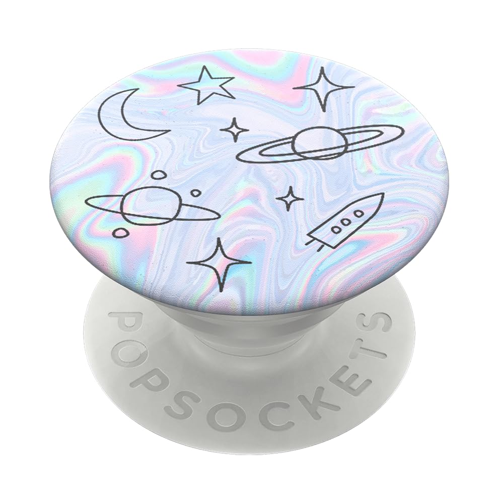 PopSockets Phone Grip with Expanding Kickstand, Adhesive Grip - Space Doodle