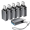 BaseNew USB C to USB Adapter 6 Pack,Type C to USB Adapter,USBC Male USBA Female OTG Adaptor,USBC Adapters for iPhone 17 16 15,MacBook Pro Air,iPad…