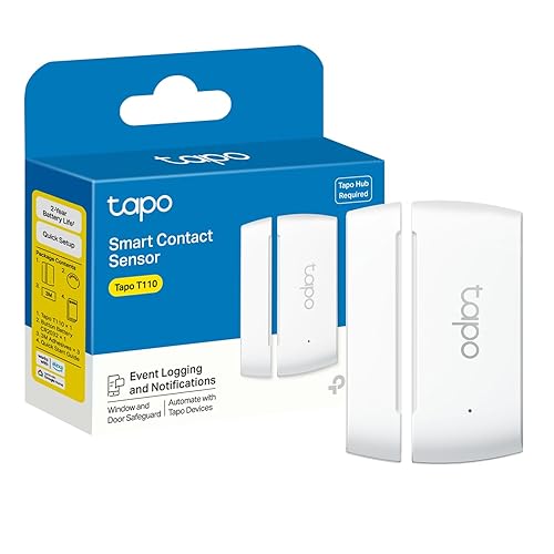 Tapo Door Sensor Mini, Requires Tapo Hub, Long Battery Life w/Sub-1G Low-Power Wireless Protocol, Contact Sensor, 15mm Wide Gap Allowed, Real-Time