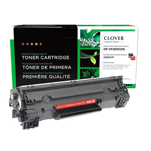 Clover Remanufactured MICR Toner Cartridge Replacement for HP CF283X (HP 83X) | Black | High Yield