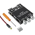 EPLZON 50W+50W Bluetooth Amplifier Board with Treble and Bass Control TPA3116D2 Chips DC 9-24V BT and AUX Inputs 2.0 Channel Stereo AMP Board for DIY