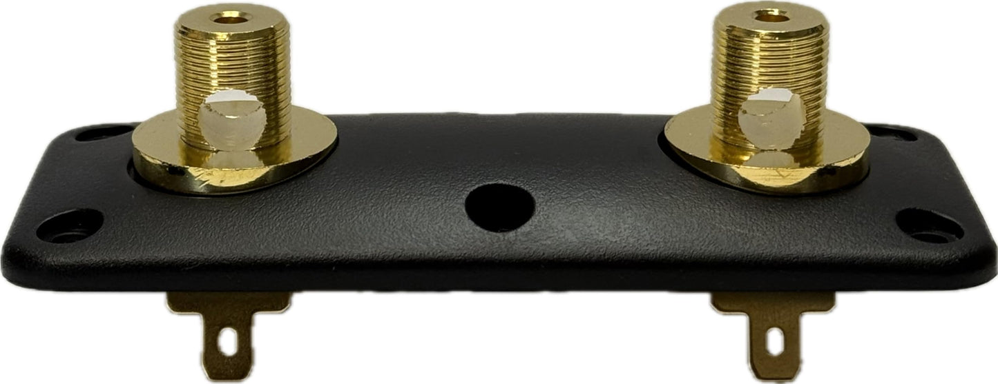 Surge High-Current Audiophile Speaker Terminal - Panel-Mount,15A, Banana/Spade/Bare Wire (Up to 4AWG), Color-Coded Polarity, ABS Housing, Indoor IP20