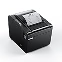 Rongta POS Receipt Printer, 80mm Thermal Printer, ESC/POS, Restaurant Kitchen Printer with Auto Cutter Support Cash Drawer,USB Serial Ethernet