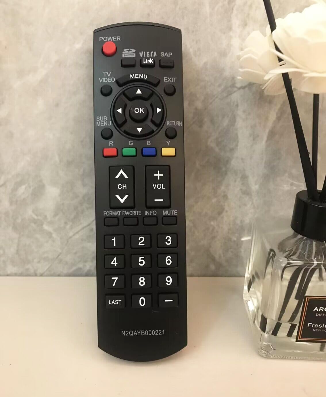 Replacement Remote Control for Panasonic Viera Plasma TV TH-M50HD18 TC-32LX85 TC-37LZ85 TH-42PZ80U TH-46PZ80U TH-50PZ80U TH-50PE8U TH-C50HD18