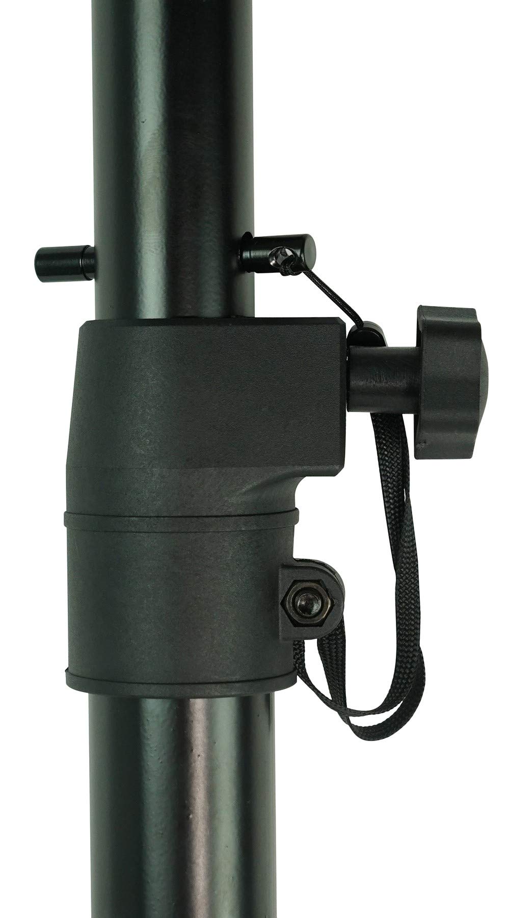 Rockville RSPAT M20 Threaded Subwoofer to Speaker Pole Mount, Adjustable 33.5"-55", Heavy-Duty Steel, 140 lbs Capacity, 35mm Pole Diameter, for DJs