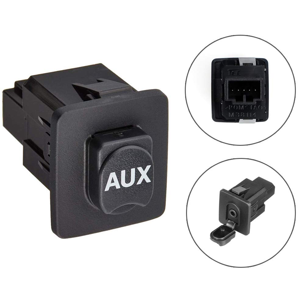 Mango S Aux Port Replacement, Auxiliary Input Jack Assembly 39112-TA0-A01 for 2009-2012 Honda Pilot, 2008-2010 Honda Accord EX, EX-L, 2011 Honda