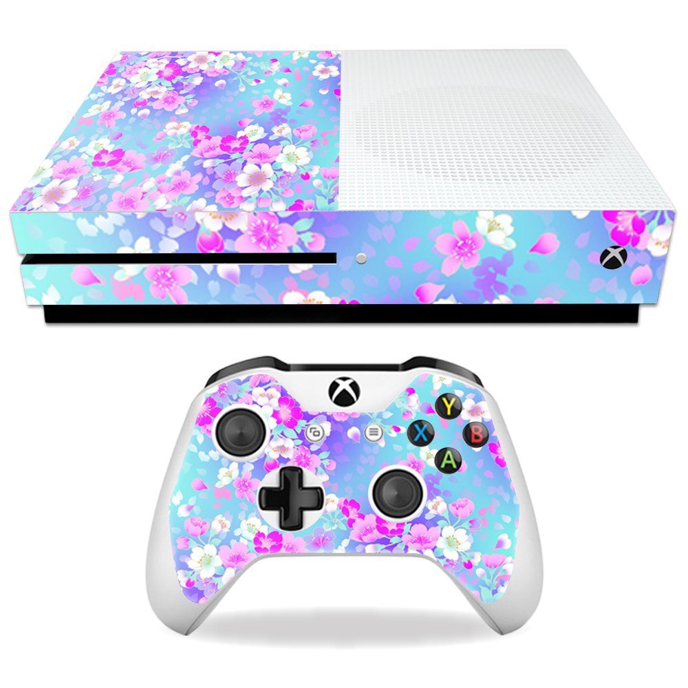 MightySkins Skin Compatible with Microsoft Xbox One S - in Bloom | Protective, Durable, and Unique Vinyl Decal wrap Cover | Easy to Apply, Remove,