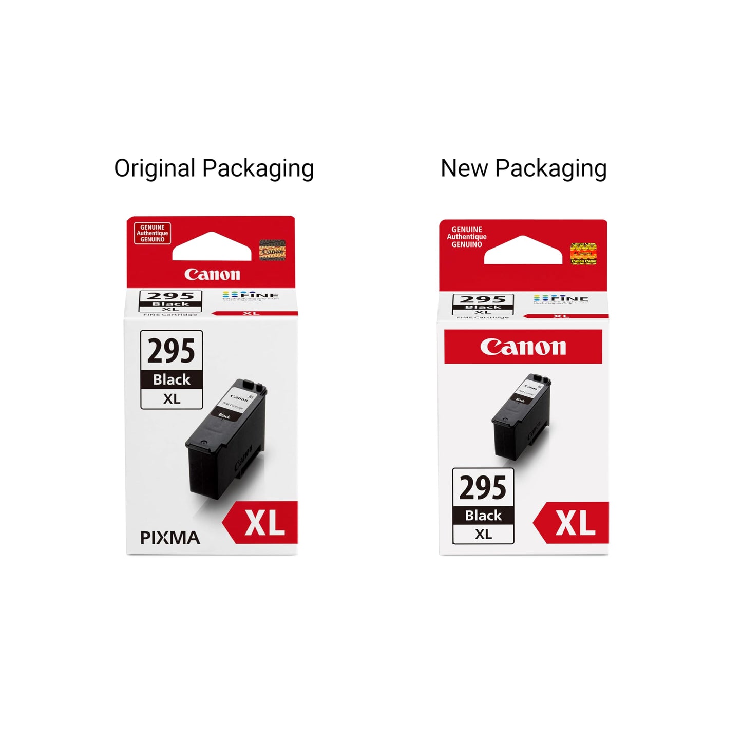 Canon PG-295XL Genuine Black Ink Cartridge, Compatible with TR7120, TS6520, TS4320