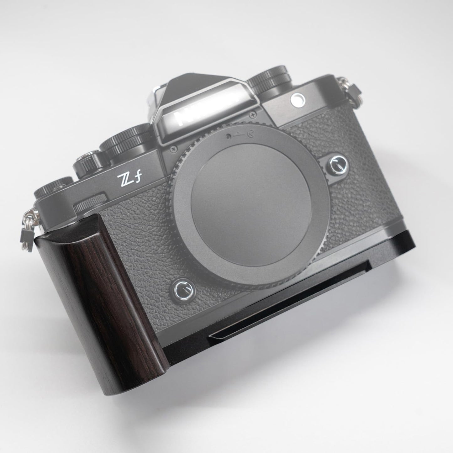Iborrys L-Shaped Camera Handle ?Compatible with Nikon Zf Camera ?Precious Vintage Solid Wood | Handcrafted by Experienced Artisans (African Blackwood