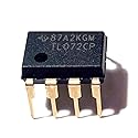Juried Engineering TL072CP TL072 Dual Low-Noise JFET-Input Operational Amplifier Op Amp Breadboard-Friendly IC DIP-8 (Pack of 5)