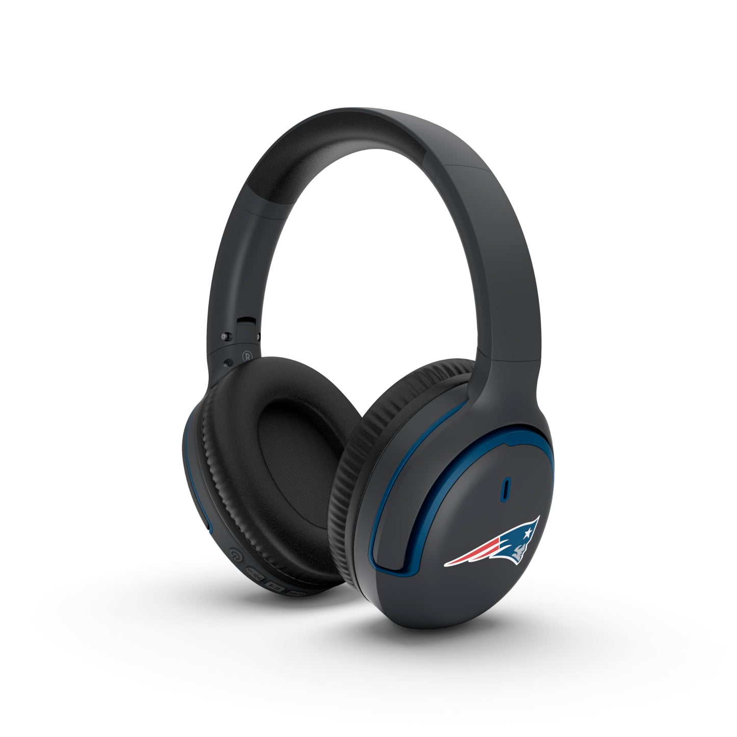 SOAR NFL Active Noise Cancelling Over The Ear Headphones, New England Patriots