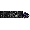Thermalright Frozen Prism 360 Black AIO Water Cooler,Liquid CPU Cooler, 3×120mm PWM Fans Water Cooling System,1850RPM High Speed,Compatible