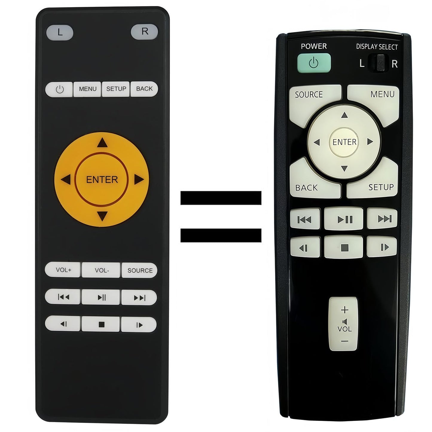 Replacement Remote Control for Infiniti JX35 Rear Entertainment DVD 2013 2014 2015 2016 2017 2018 2019