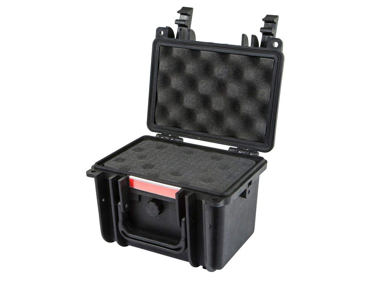 Pure Outdoor by Monoprice Weatherproof Hard Case with Customizable Foam, Shockproof, Lightweight, 8 x 7 x 6 in