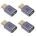 JUZITAO 4PCS USB C Extender Adapter 40Gbps USB-C Type-C Male to Female Extension Adapter,Support up to 40Gbps Data Transfer 100W Power Delivery…