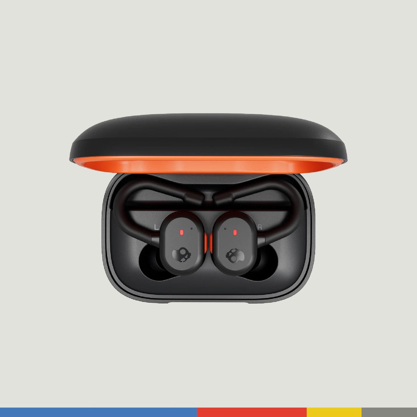 Skullcandy Push Active Wireless Earbuds, Bluetooth Headphones, Noise Isolating, 44 Hrs Battery, Secure-Fit Over-Ear Hanger, Sweat and Water Resistant