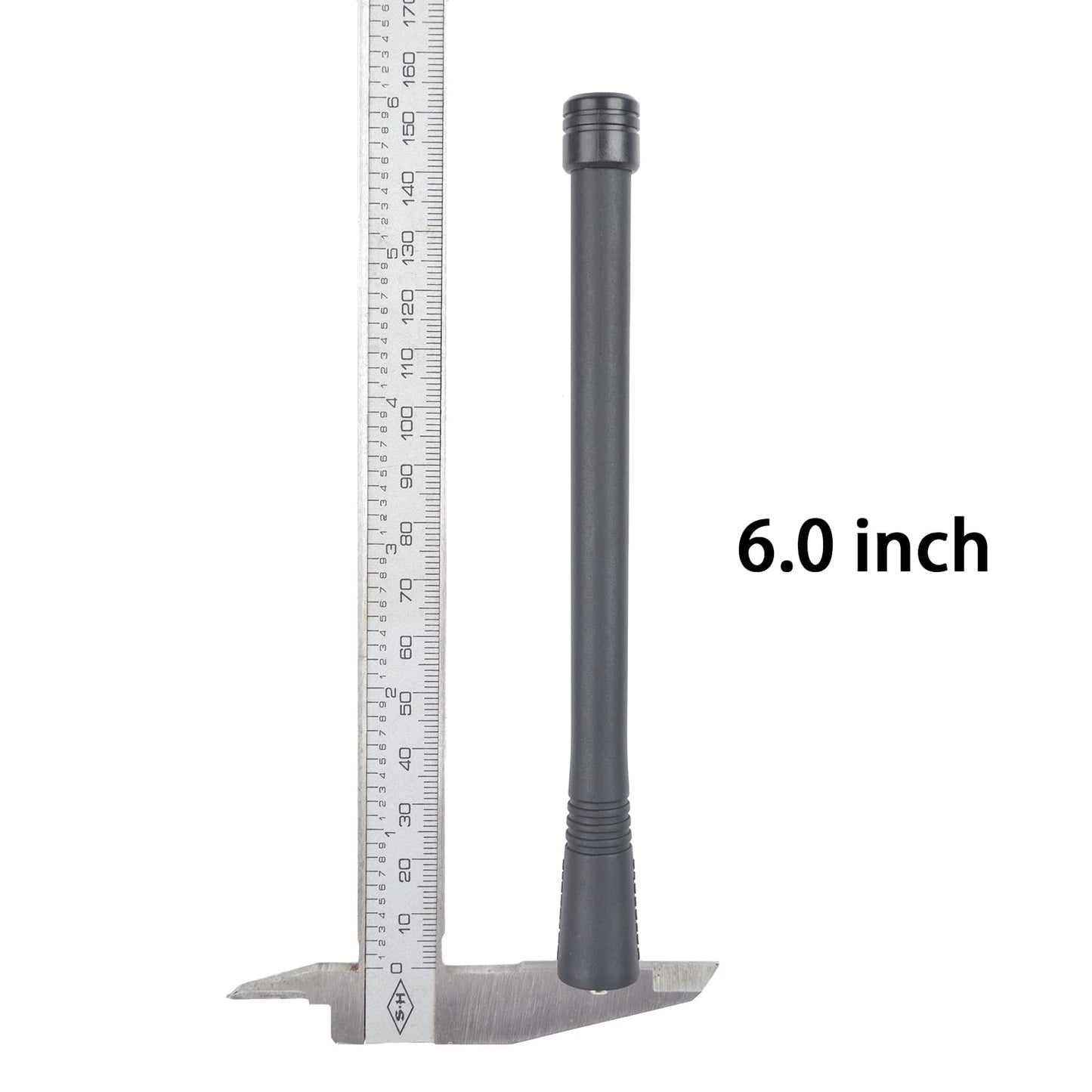 NAD6502 VHF Helical Antenna 146-174MHz for CP200/GP328, EX600/HT1250 - Durable Coaxial Replacement Antenna for Two-Way Portable Walkie Talkies