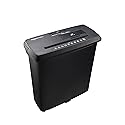 Amazon Basics 8-Sheet Strip Cut Paper Shredder for Home and Office, CD/Credit Card Shredder, 3.4 Gallon Bin, Black