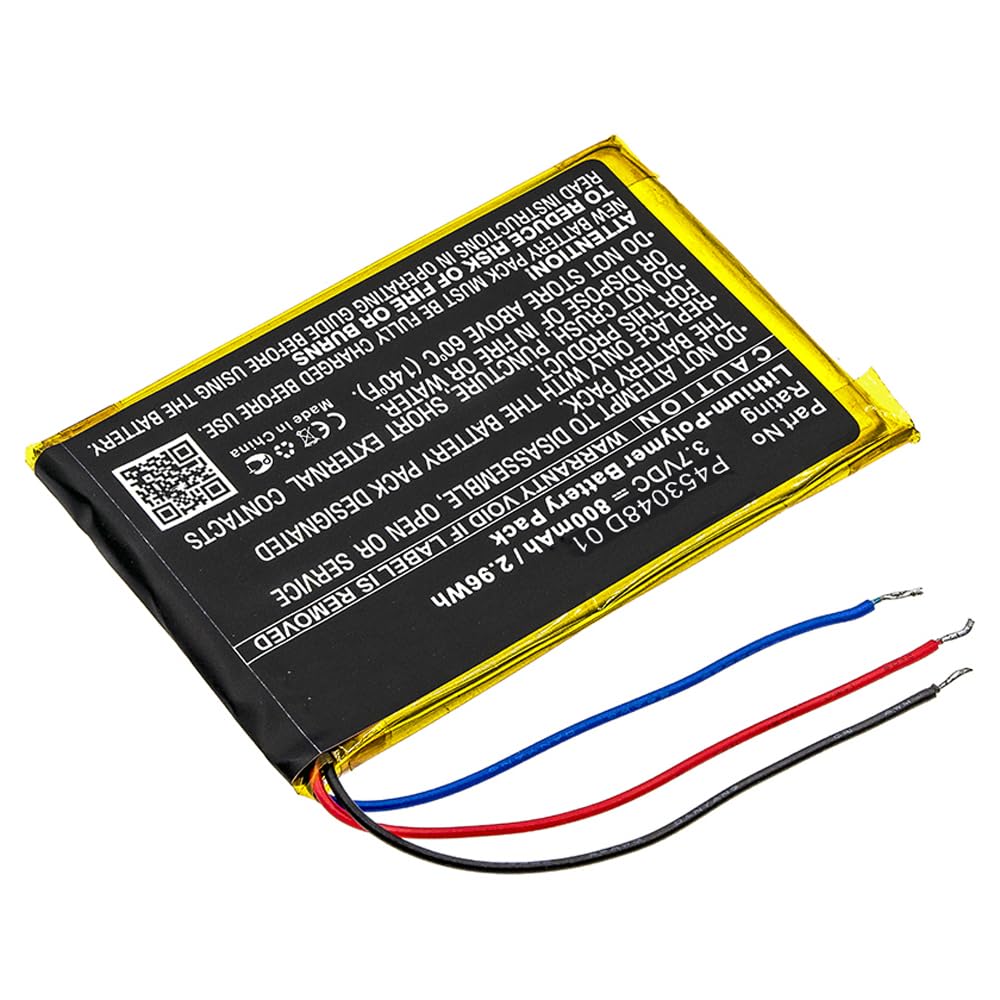 MPF Products 800mAh P453048D 01 Battery Replacement Compatible with JBL Clip 2 Plus, Clip 2+ Waterproof Portable Bluetooth Speaker with Installation