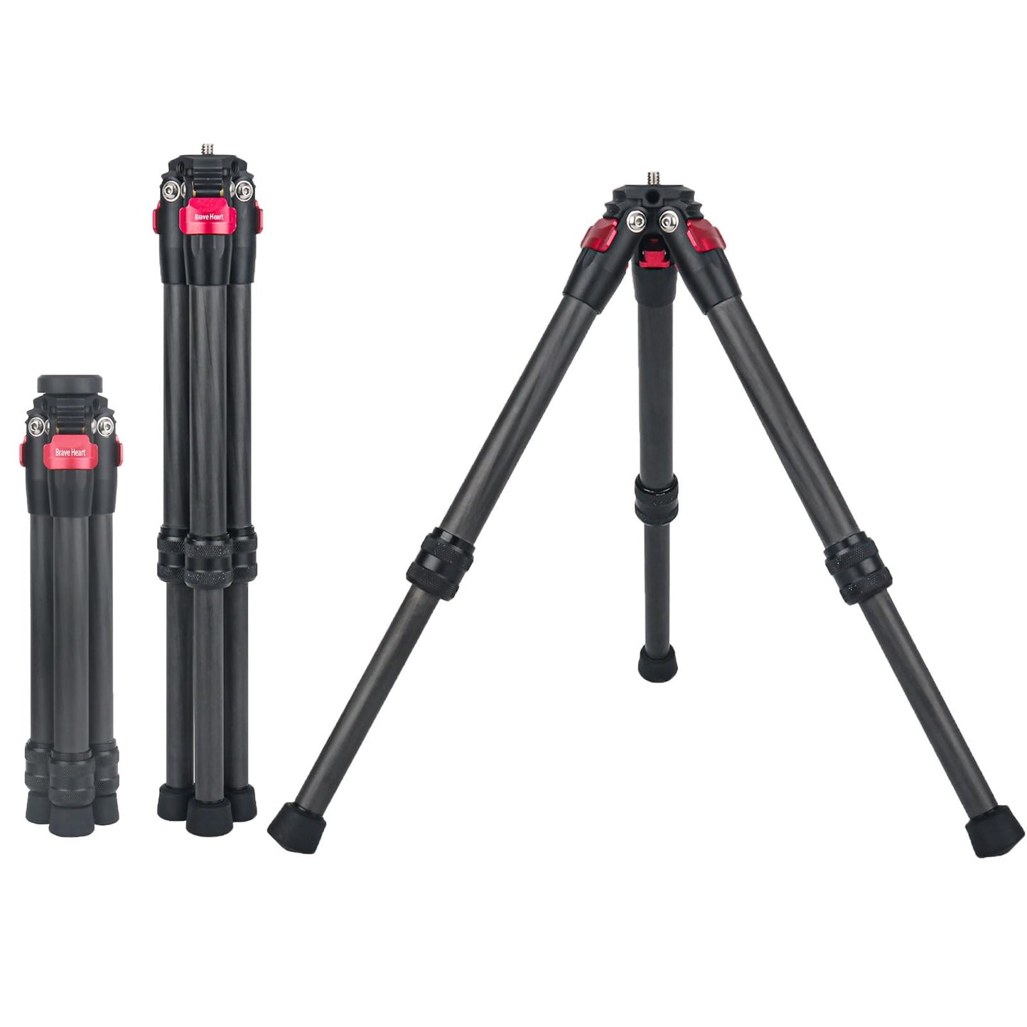 Kezhi Heavy Duty Mini Carbon Fiber Tripod Stand - Universal Small Tabledesk Tabletop Tripod for insta360 Insta 360 x5 x4 x3 Camera, Gimbal, Action