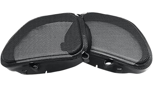 Hogtunes 57 MESH Front Speaker Grills (2 Pack), Fits 1998-2013 Harley-Davidson Road Glide Models