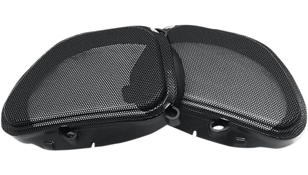 Hogtunes 57 MESH Front Speaker Grills (2 Pack), Fits 1998-2013 Harley-Davidson Road Glide Models