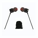 JBL Tune 110 Earbuds - Wired in-Ear Headphones with 1-Button Remote, Signature Sound for Rich Audio Experience, Includes Velvet Carrying Pouch
