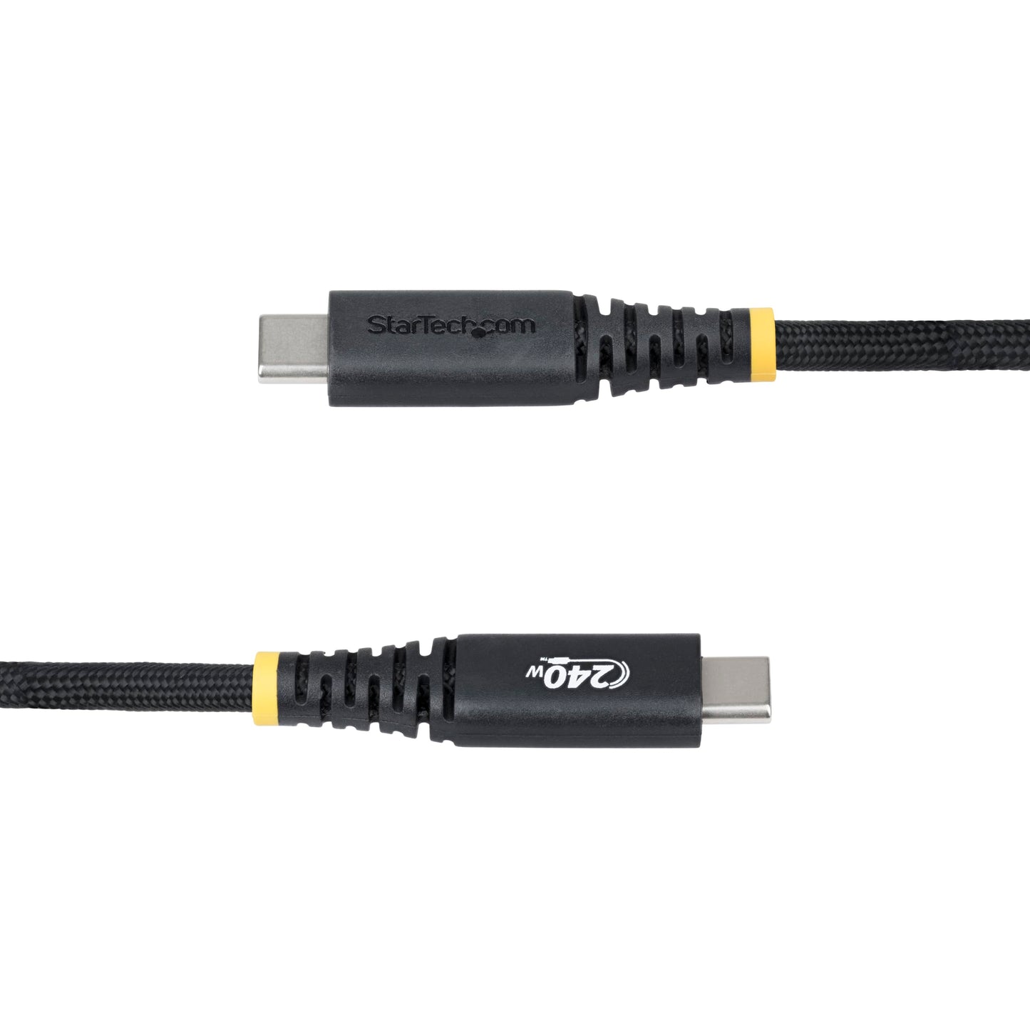 StarTech.com 10ft (3m) USB-C Charging Cable, Durable and Ultra-Flexible, Side Screw Locking, 240W (5A) PD EPR, USB 2.0 Laptop Charger Cable, USB-IF