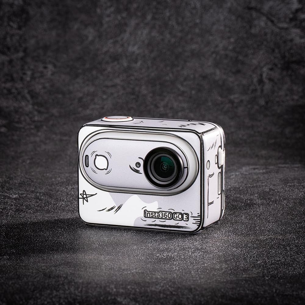 Protective Sticker for Motion Camera Body for Insta 360 GO 3 - Waterproof, Scratch Resistant, Sweatproof, 3M Material (2D Graffiti)
