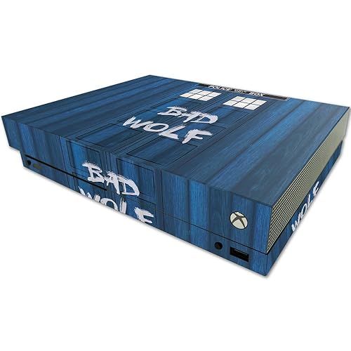 MightySkins Skin Compatible with Microsoft One X Console Only - Time Lord Box | Protective, Durable, and Unique Vinyl Decal wrap Cover | Easy